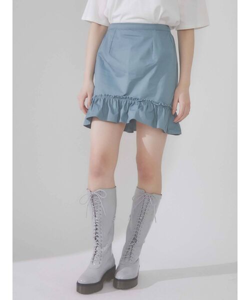 merry jenny(メリージェニー)の「フリルチノミニスカート(スカート・レディース・ブラック/ベージュ/ブルー・FREE)」の21枚目の写真