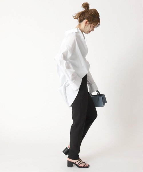 B.C STOCK（ベーセーストック）の「《追加》ジョガーパンツ（スラックス・レディース・ブラック/ネイビー・FREE）」の3枚目の写真