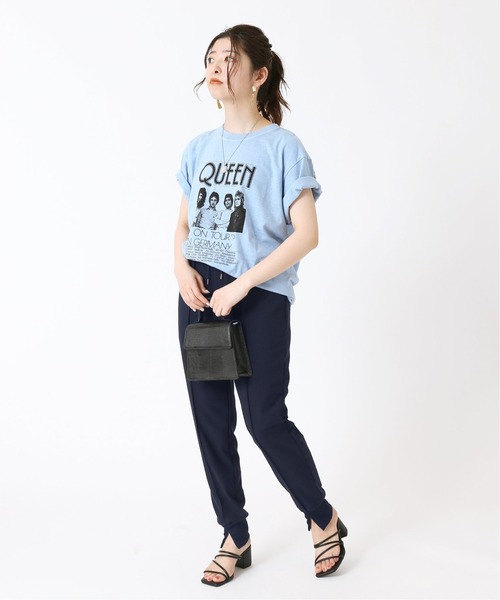 B.C STOCK（ベーセーストック）の「《追加》ジョガーパンツ（スラックス・レディース・ブラック/ネイビー・FREE）」の4枚目の写真