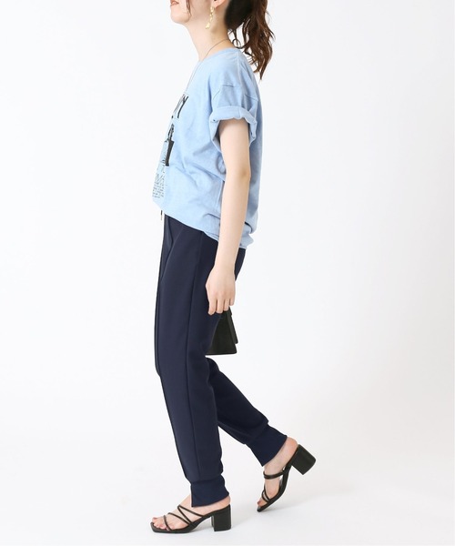 B.C STOCK（ベーセーストック）の「《追加》ジョガーパンツ（スラックス・レディース・ブラック/ネイビー・FREE）」の5枚目の写真