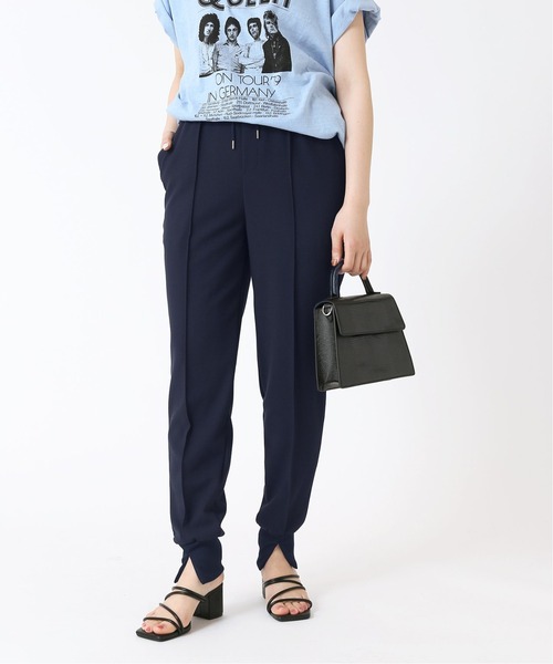 B.C STOCK（ベーセーストック）の「《追加》ジョガーパンツ（スラックス・レディース・ブラック/ネイビー・FREE）」の8枚目の写真