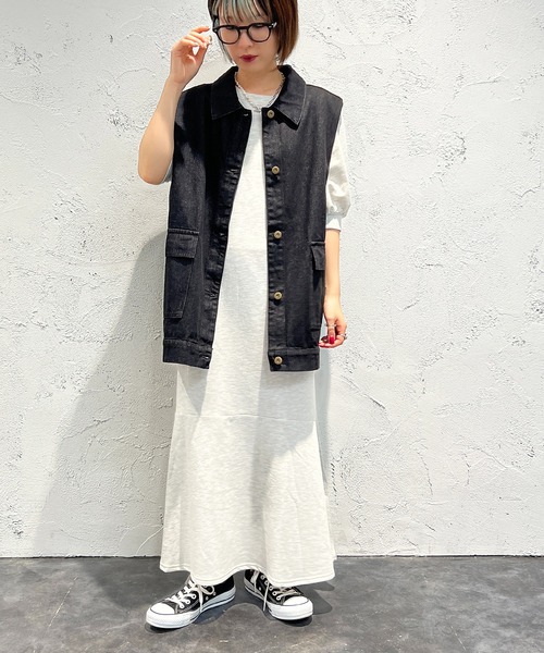 apres jour mignon(アプレジュールミニョン)の「スウェットマーメイドワンピース【ZOZOTOWN限定アイテム】(ワンピース・レディース・ブラック/ナチュラル/ライトイエロー・MEDIUM/LARGE/SMALL)」の15枚目の写真