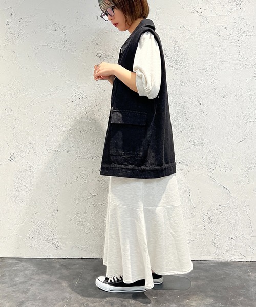 apres jour mignon(アプレジュールミニョン)の「スウェットマーメイドワンピース【ZOZOTOWN限定アイテム】(ワンピース・レディース・ブラック/ナチュラル/ライトイエロー・MEDIUM/LARGE/SMALL)」の17枚目の写真