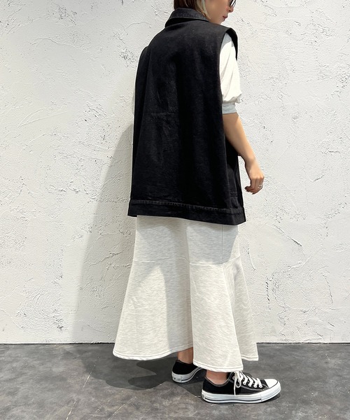 apres jour mignon(アプレジュールミニョン)の「スウェットマーメイドワンピース【ZOZOTOWN限定アイテム】(ワンピース・レディース・ブラック/ナチュラル/ライトイエロー・MEDIUM/LARGE/SMALL)」の18枚目の写真