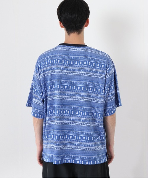 JOURNAL STANDARD relume（ジャーナルスタンダード　レリューム）の「ジャガード織り 半袖Tシャツ（Tシャツ/カットソー・メンズ・ブラック/ネイビー/グリーン/ブルー系その他・MEDIUM/LARGE）」の13枚目の写真