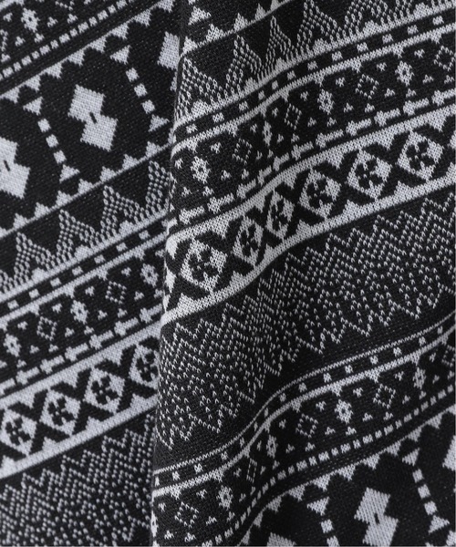 JOURNAL STANDARD relume（ジャーナルスタンダード　レリューム）の「ジャガード織り 半袖Tシャツ（Tシャツ/カットソー・メンズ・ブラック/ネイビー/グリーン/ブルー系その他・MEDIUM/LARGE）」の18枚目の写真