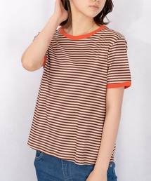 カラーボーダーリンガーTシャツ