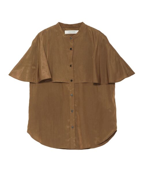 LAGUNAMOON(ラグナムーン)の「バイカラーボタンブラウス(シャツ/ブラウス・レディース・ホワイト/ライトグレー/ブラウン・FREE)」の3枚目の写真