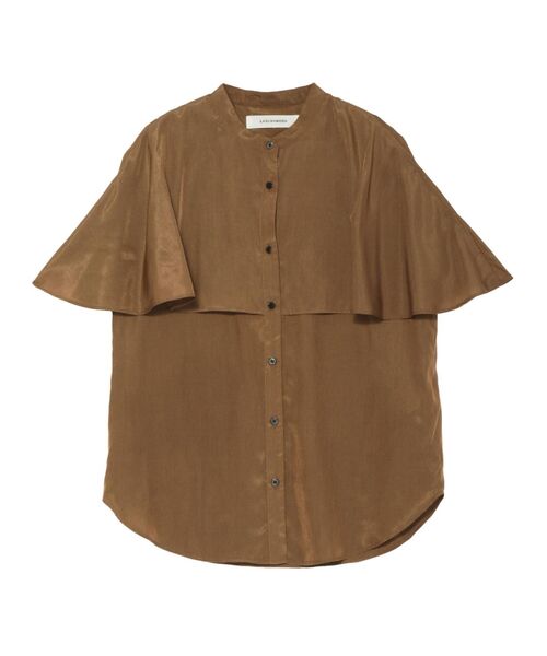 LAGUNAMOON(ラグナムーン)の「バイカラーボタンブラウス(シャツ/ブラウス・レディース・ホワイト/ライトグレー/ブラウン・FREE)」の8枚目の写真