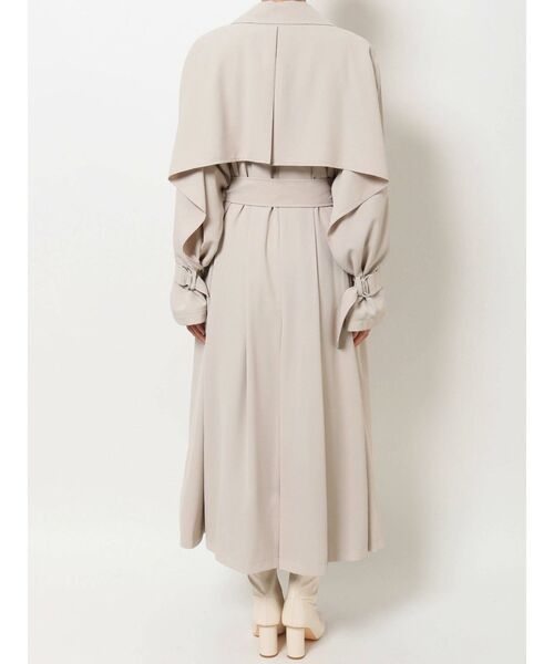 MERCURYDUO（マーキュリーデュオ）の「バックフレアトレンチコート（トレンチコート・レディース・ベージュ/アイボリー・SMALL/MEDIUM）」の17枚目の写真