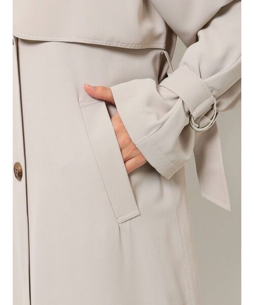 MERCURYDUO（マーキュリーデュオ）の「バックフレアトレンチコート（トレンチコート・レディース・ベージュ/アイボリー・SMALL/MEDIUM）」の9枚目の写真