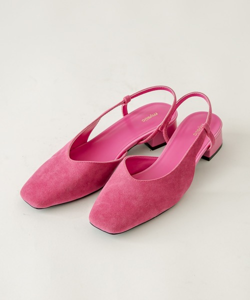 mystic（ミスティック）の「スウェードライクパンプス（パンプス・レディース・ブラック/ピンク・38/36/37）」の10枚目の写真