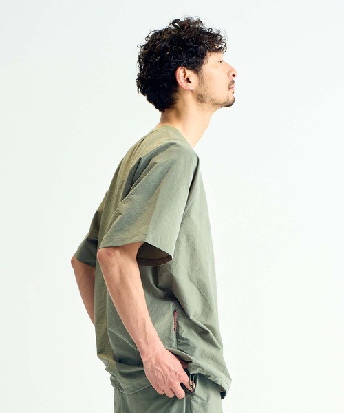 NANGA(ナンガ)の「DotAir COMFY TEE/ドットエア コンフィー ティー(Tシャツ/カットソー・メンズ・ブラック/オリーブ/グレー/サンドベージュ/ベージュ/マスタード/ブラウン・M/L/XL/S)」の10枚目の写真