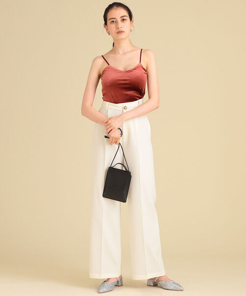 Ray BEAMS（レイビームス）の「Ray BEAMS / アシンメトリー ウエスト ワイド パンツ（その他パンツ・レディース・ブラック/オフホワイト・0/1）」の8枚目の写真