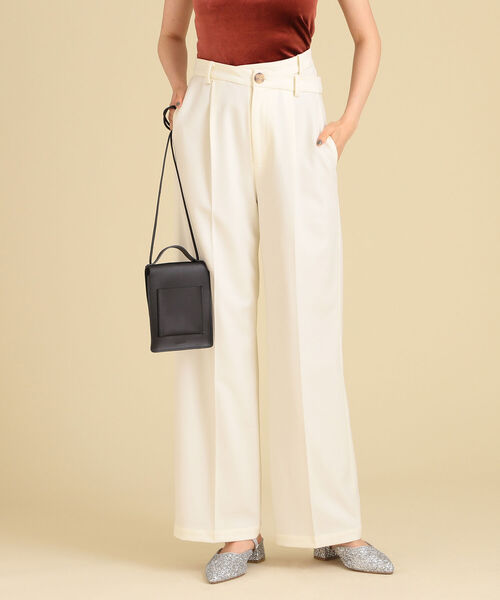 Ray BEAMS（レイビームス）の「Ray BEAMS / アシンメトリー ウエスト ワイド パンツ（その他パンツ・レディース・ブラック/オフホワイト・0/1）」の10枚目の写真