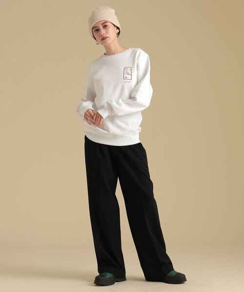 Ray BEAMS（レイビームス）の「Ray BEAMS / アシンメトリー ウエスト ワイド パンツ（その他パンツ・レディース・ブラック/オフホワイト・0/1）」の17枚目の写真