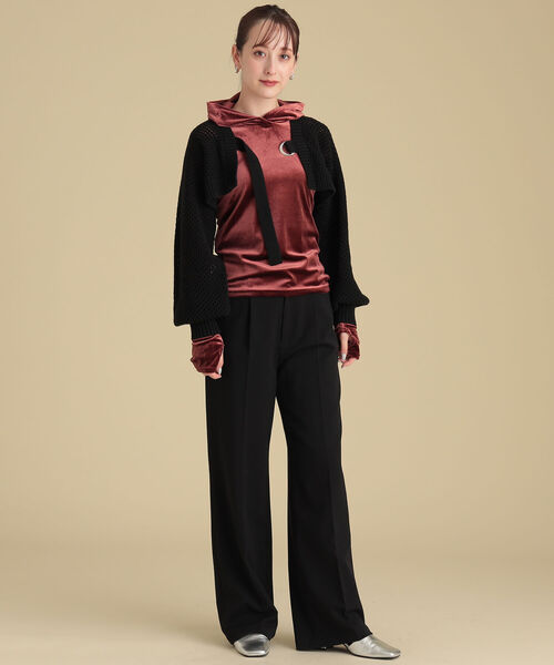 Ray BEAMS（レイビームス）の「Ray BEAMS / アシンメトリー ウエスト ワイド パンツ（その他パンツ・レディース・ブラック/オフホワイト・0/1）」の20枚目の写真