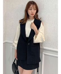 dazzlin | サイドリボンシングルジレ(ベスト)