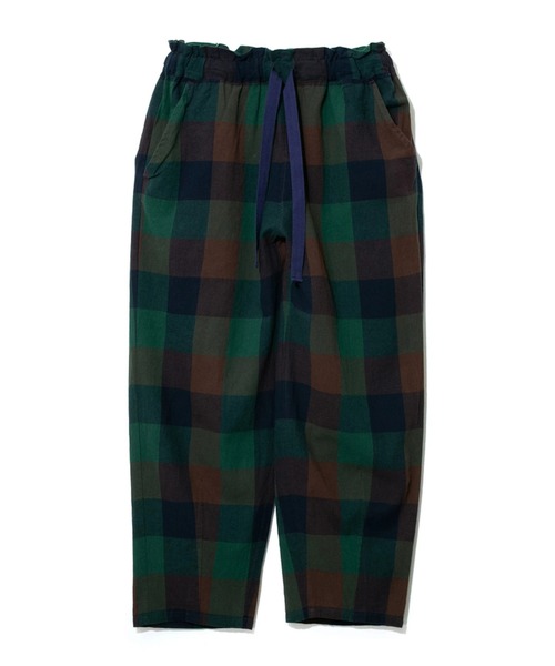 CUBE SUGAR(キューブシュガー)の「CUBE SUGAR/キューブシュガー 先染めチェックバルーンギャザーPT(その他パンツ・レディース・オレンジ/グリーン・FREE)」の1枚目の写真