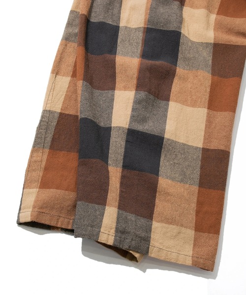 CUBE SUGAR(キューブシュガー)の「CUBE SUGAR/キューブシュガー 先染めチェックバルーンギャザーPT(その他パンツ・レディース・オレンジ/グリーン・FREE)」の7枚目の写真