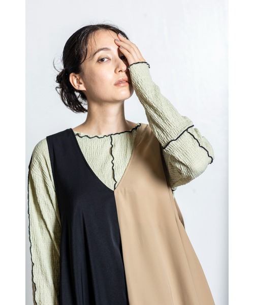美品　OSMOSIS オズモーシス　サイドフレアーワンピース 楽天市場】2WAYフレアー切替ワンピース／オズモーシス（OSMOSIS