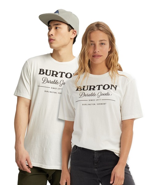 BURTON(バートン)の「オーガニックコットン 半袖 ロゴ Tシャツ(Tシャツ/カットソー・メンズ・ブラック/グレー/ホワイト・S/L/M/XL/XS/XXS)」の1枚目の写真