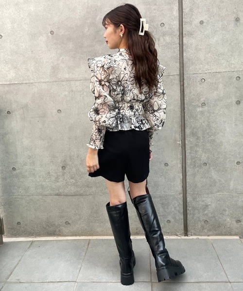 one after another NICE CLAUP（ワンアフターアナザーナイスクラップ）の「タンク底ロングブーツ（ブーツ・レディース・ブラック・SMALL/MEDIUM/LARGE）」の13枚目の写真