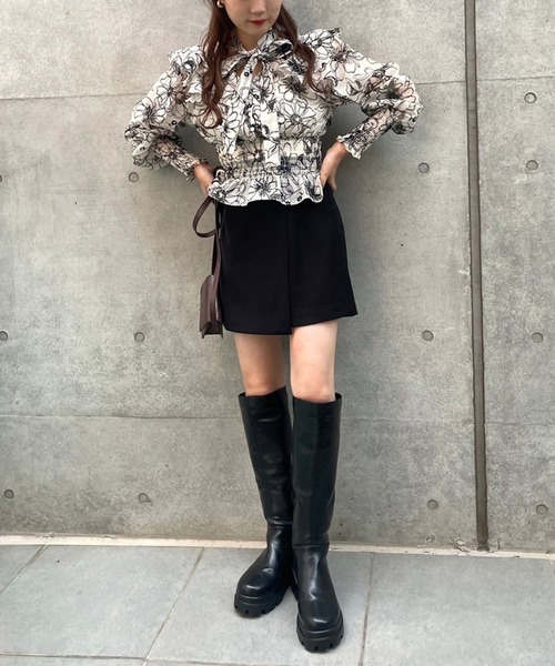 one after another NICE CLAUP（ワンアフターアナザーナイスクラップ）の「タンク底ロングブーツ（ブーツ・レディース・ブラック・SMALL/MEDIUM/LARGE）」の12枚目の写真