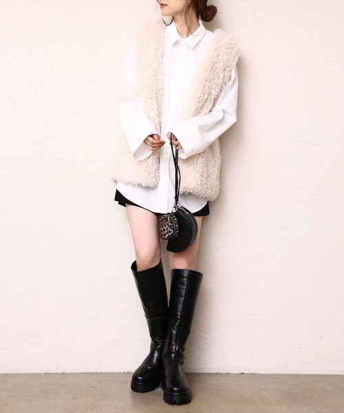 one after another NICE CLAUP（ワンアフターアナザーナイスクラップ）の「タンク底ロングブーツ（ブーツ・レディース・ブラック・SMALL/MEDIUM/LARGE）」の14枚目の写真