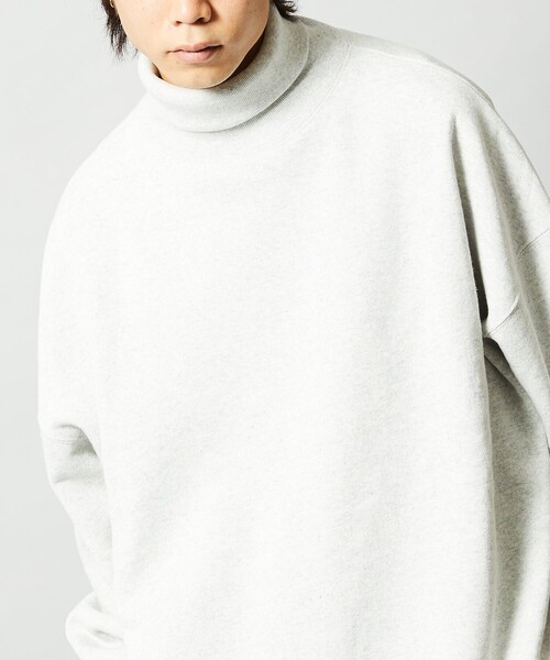 FREAK'S STORE(フリークスストア)の「WEB限定 12oz ヘビーウェイト ビッグシルエット タートルネックスウェット/プルオーバー(スウェット・メンズ・ブラック/アッシュグレー/ナチュラル/グレイッシュベージュ/ダークグリーン/ネイビー・SMALL/MEDIUM/LARGE)」の17枚目の写真