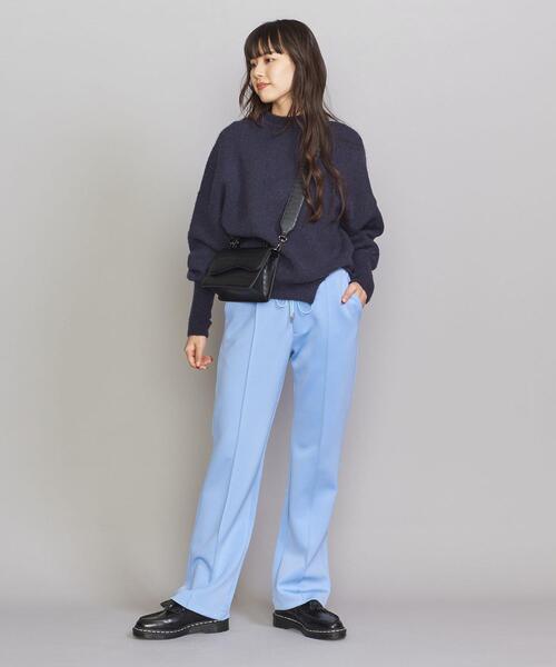 BEAUTY&YOUTH UNITED ARROWS（ビューティーアンドユースユナイテッドアローズ）の「【WEB限定】ジャージーフレアパンツ -ウォッシャブル-（その他パンツ・レディース・ライトブルー/ネイビー/オフホワイト・S/M）」の11枚目の写真