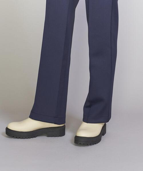 BEAUTY&YOUTH UNITED ARROWS（ビューティーアンドユースユナイテッドアローズ）の「【WEB限定】ジャージーフレアパンツ -ウォッシャブル-（その他パンツ・レディース・ライトブルー/ネイビー/オフホワイト・S/M）」の9枚目の写真