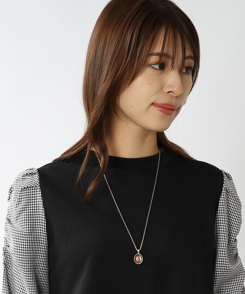 SHOO・LA・RUE(シューラルー)の「◆オーバル型クリアエポネックレス(ネックレス・レディース・グリーン/パープル系4/ブルー・00)」の4枚目の写真