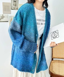 GeeRA | 2022 AW マーブルカラーニットカーディガン(カーディガン/ボレロ)