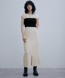 【SET】ニットビスチェ付きワンピース