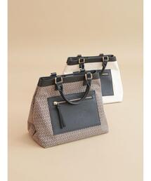 Te chichi | モノグラム柄＆キャンバストートバッグ(ハンドバッグ)