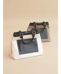 Te chichi | モノグラム柄＆キャンバストートバッグ(ハンドバッグ)