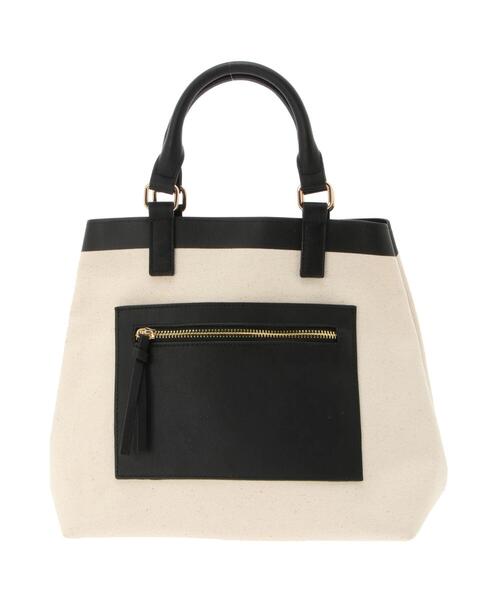 Te chichi（テチチ）の「モノグラム柄&キャンバストートバッグ（ハンドバッグ・レディース・ブラウン/オフホワイト・ﾌﾘ-）」の5枚目の写真