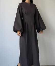 Louere（ルエレ）の「ウエストタックボリュームスリーブワンピース（ワンピース）」