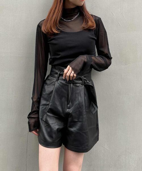 INGNI（イング）の「チュールタートルトップス（その他トップス・レディース・ブラック/パープル/アイボリー/その他34/ブルー/ピンク・M）」の12枚目の写真