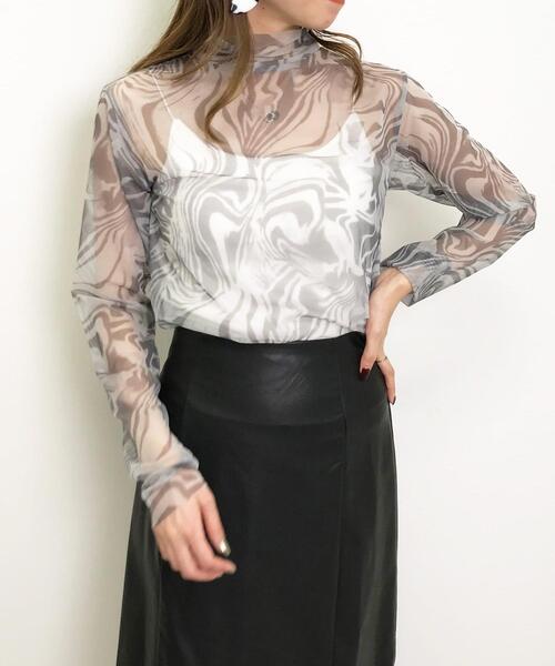 INGNI（イング）の「チュールタートルトップス（その他トップス・レディース・ブラック/パープル/アイボリー/その他34/ブルー/ピンク・M）」の14枚目の写真