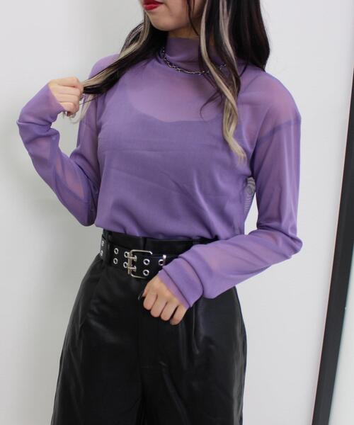 INGNI（イング）の「チュールタートルトップス（その他トップス・レディース・ブラック/パープル/アイボリー/その他34/ブルー/ピンク・M）」の16枚目の写真