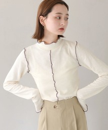 【CLEIO】リブメローハイネックトップス