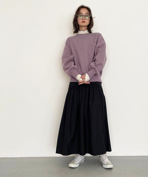 CLEIO（クレイオ）の「【CLEIO】リブメローハイネックトップス（Tシャツ/カットソー・レディース・ホワイト系その他/アイボリー・FREE）」の5枚目の写真