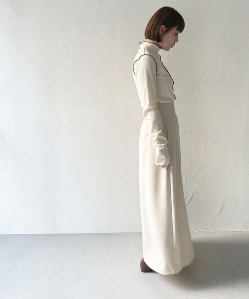 CLEIO（クレイオ）の「【CLEIO】リブメローハイネックトップス（Tシャツ/カットソー・レディース・ホワイト系その他/アイボリー・FREE）」の18枚目の写真