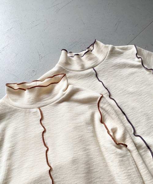 CLEIO（クレイオ）の「【CLEIO】リブメローハイネックトップス（Tシャツ/カットソー・レディース・ホワイト系その他/アイボリー・FREE）」の20枚目の写真