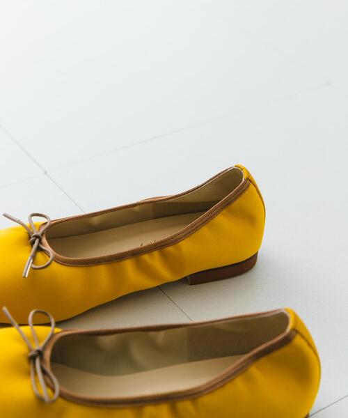 RODE SKO（ロデスコ）の「『MADE IN JAPAN』 サテンスクエアトゥバレエシューズ（バレエシューズ・レディース・ブラック/ブラウン/マスタード・36/38/37）」の6枚目の写真
