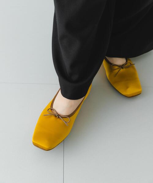 RODE SKO（ロデスコ）の「『MADE IN JAPAN』 サテンスクエアトゥバレエシューズ（バレエシューズ・レディース・ブラック/ブラウン/マスタード・36/38/37）」の10枚目の写真