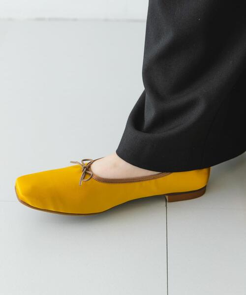 RODE SKO（ロデスコ）の「『MADE IN JAPAN』 サテンスクエアトゥバレエシューズ（バレエシューズ・レディース・ブラック/ブラウン/マスタード・36/38/37）」の12枚目の写真