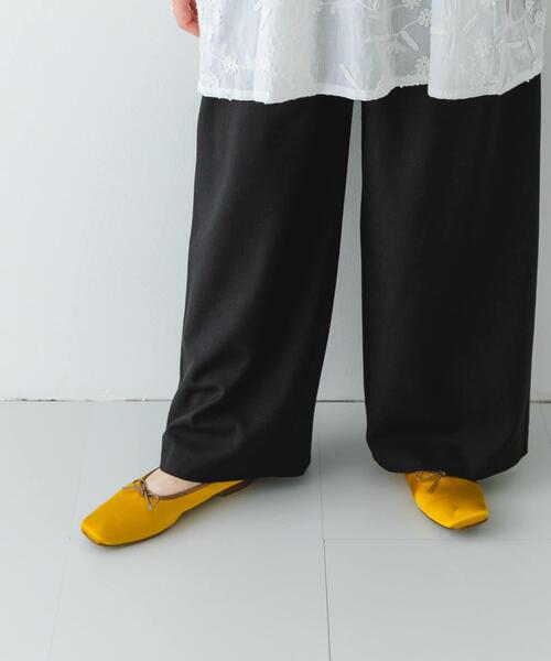 RODE SKO（ロデスコ）の「『MADE IN JAPAN』 サテンスクエアトゥバレエシューズ（バレエシューズ・レディース・ブラック/ブラウン/マスタード・36/38/37）」の16枚目の写真